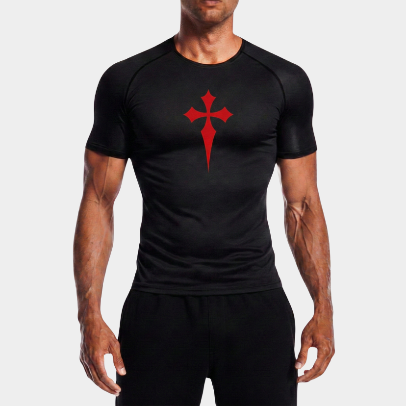 KNIGHTS CROSS COMPRESSION TEE