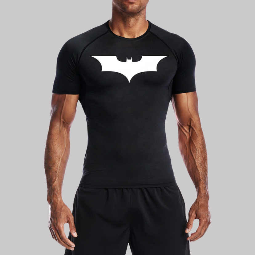 Dark Knight Batman Compression Short Sleeve