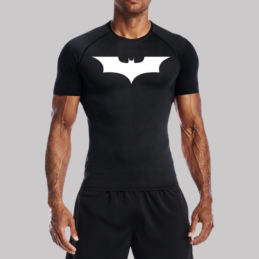Dark Knight Batman Compression Short Sleeve
