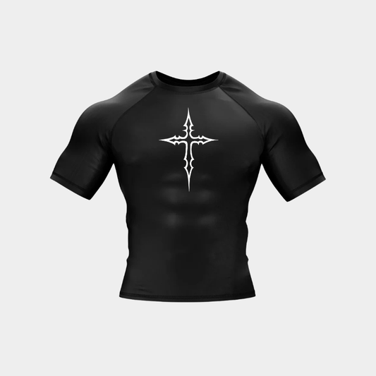 OBSIDIAN CROSS COMPRESSION TEE